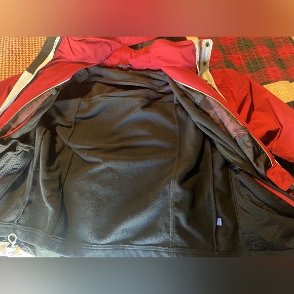 LL Bean The Weather Channel Men’s Red Jacket Medium - Picture 3 of 5